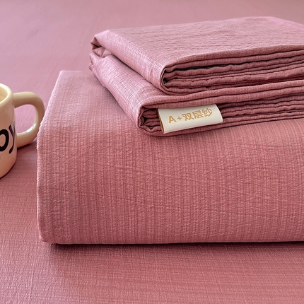 91家纺网 家纺一手货源 找家纺 （总）彩韵家纺 2025新款木m双层纱床单