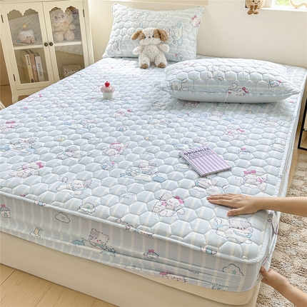 91家纺网 家纺一手货源 找家纺 （总）九亭家纺 2025新款A类全棉夹棉防水床笠