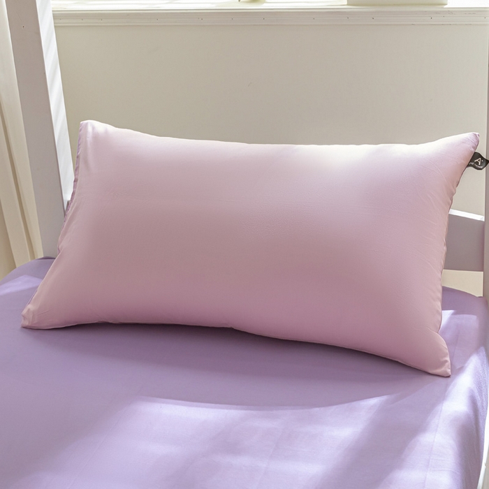 91家纺网 家纺一手货源 找家纺 涵宸家纺 2025新款全棉拼色纯色宿舍套件-米兰 米兰（优雅紫+青紫）