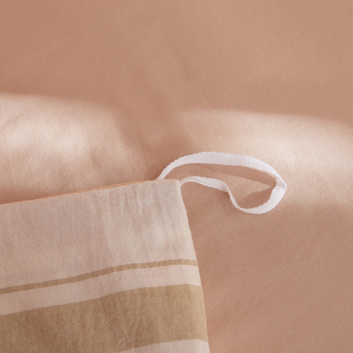 91家纺网 家纺一手货源 找家纺 DoDo 兜兜 2025新款全棉纯棉水洗棉学生三件套【可定做尺寸】    里威-深咖