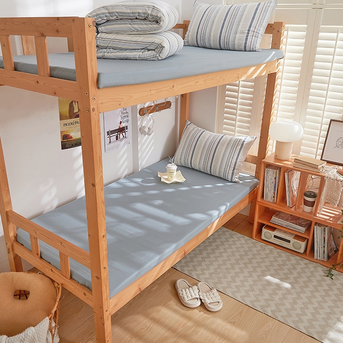 91家纺网 家纺一手货源 找家纺 DoDo 兜兜 2025新款全棉纯棉水洗棉学生三件套【可定做尺寸】    米拉-蓝