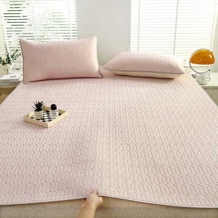 天之悦家纺 2025新品记忆棉凉席三件套0.4cm家用学生宿舍凉席套件 粉色