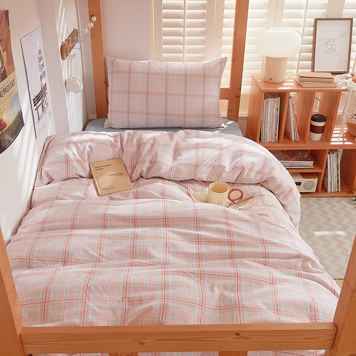 91家纺网 家纺一手货源 找家纺 DoDo 兜兜 2025新款全棉纯棉水洗棉学生三件套【可定做尺寸】    春野