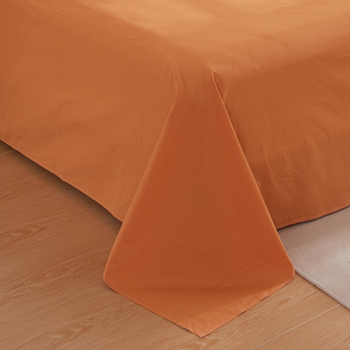 91家纺网 家纺一手货源 找家纺 DoDo 兜兜 2025新款全棉纯棉水洗棉四件套【可定做尺寸】 北辰-桔