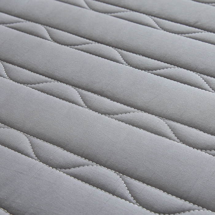 91家纺网 家纺一手货源 找家纺 雪云美2025新款全棉夹棉床笠斜纹A类纯棉床罩可定制尺寸 条纹- 灰色