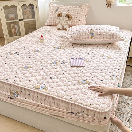 91家纺网 家纺一手货源 找家纺 （总）九亭家纺 2025新款A类全棉夹棉防水床笠