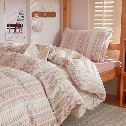 91家纺网 家纺一手货源 找家纺 （总）DoDo 兜兜 2025新款全棉纯棉水洗棉学生三件套【可定做尺寸】   