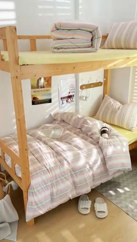 91家纺网 家纺一手货源 找家纺 DoDo 兜兜 2025新款全棉纯棉水洗棉学生三件套【可定做尺寸】    伊娃-黄蓝