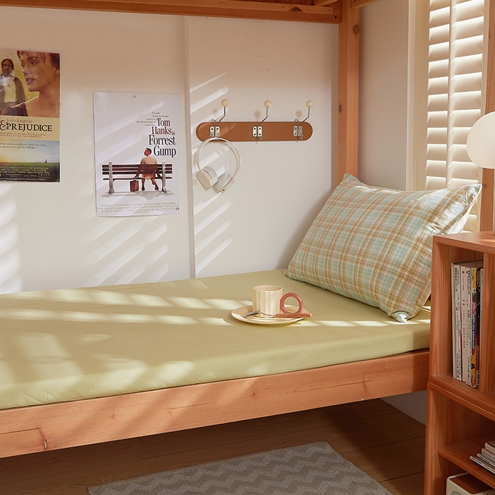 91家纺网 家纺一手货源 找家纺 DoDo 兜兜 2025新款全棉纯棉水洗棉学生三件套【可定做尺寸】    曼达-绿