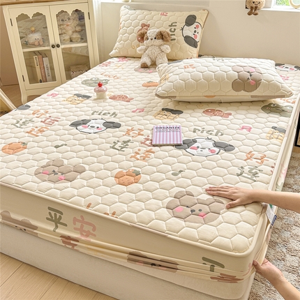 91家纺网 家纺一手货源 找家纺 （总）九亭家纺 2025新款A类全棉夹棉防水床笠