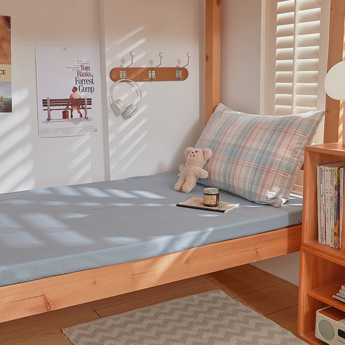 91家纺网 家纺一手货源 找家纺 DoDo 兜兜 2025新款全棉纯棉水洗棉学生三件套【可定做尺寸】    森沐-绿