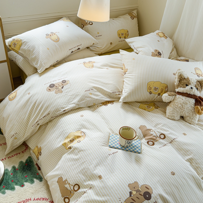 91家纺网 家纺一手货源 找家纺 耀悦家纺 2025新款13070全棉印花四件套 周末