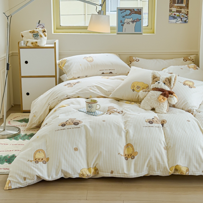 91家纺网 家纺一手货源 找家纺 耀悦家纺 2025新款13070全棉印花四件套 周末