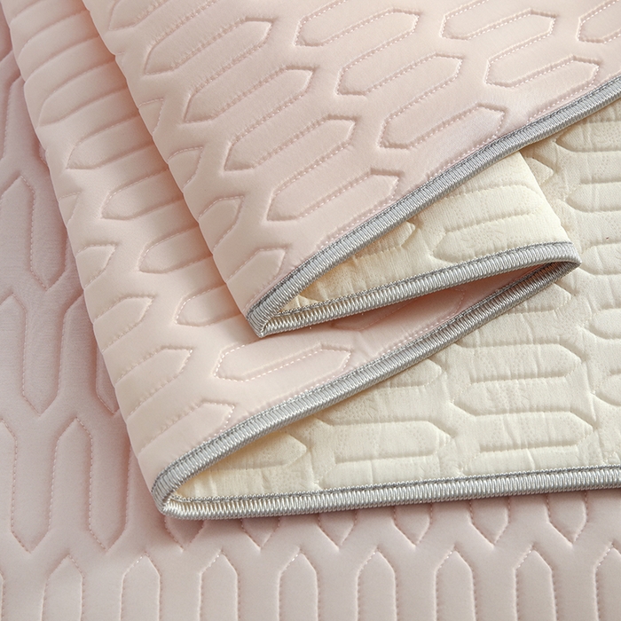 91家纺网 家纺一手货源 找家纺 天之悦家纺 2025新品记忆棉凉席三件套0.4cm家用学生宿舍凉席套件 粉色