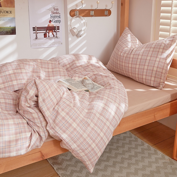 91家纺网 家纺一手货源 找家纺 DoDo 兜兜 2025新款全棉纯棉水洗棉学生三件套【可定做尺寸】    星空-咖