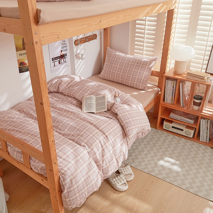 91家纺网 家纺一手货源 找家纺 DoDo 兜兜 2025新款全棉纯棉水洗棉学生三件套【可定做尺寸】    星空-咖