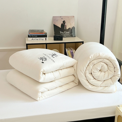 91家纺网 家纺一手货源 找家纺 （总）锦润家纺 2025新款华夫格无污染大豆被学生被