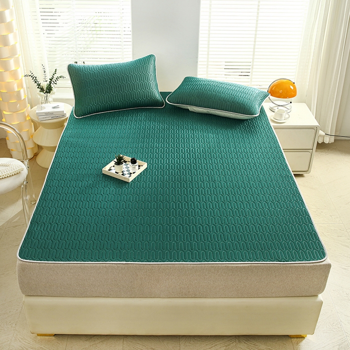 91家纺网 家纺一手货源 找家纺 （总）天之悦家纺 2025记忆棉冰丝凉席三件套0.4家用学生宿舍可机洗水洗凉席套件