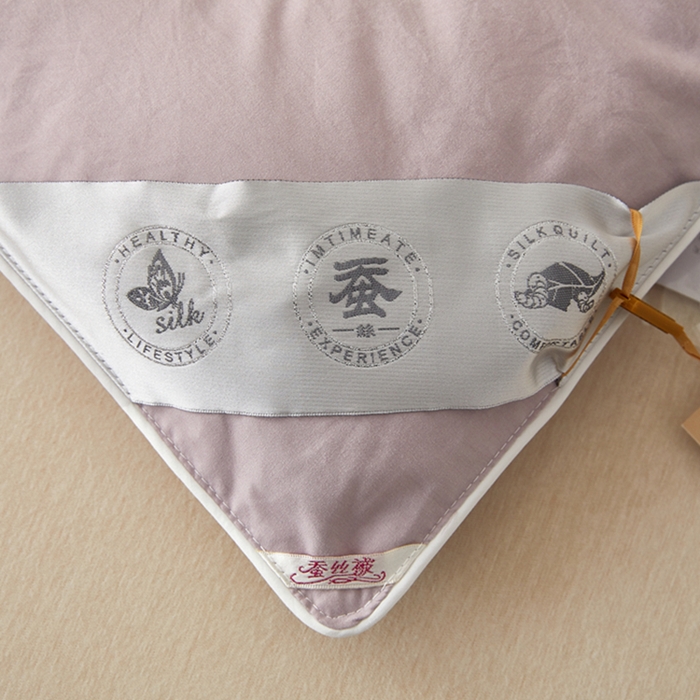 91家纺网 家纺一手货源 找家纺 喜糯糯 2025年新款春秋蛋白棉加厚款被子被芯四季被子被芯直播供货 香芋紫