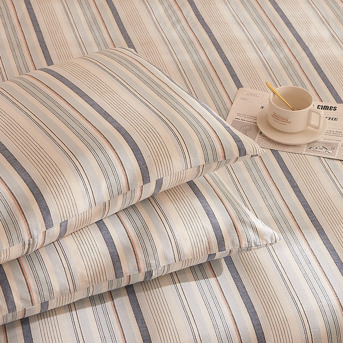 91家纺网 家纺一手货源 找家纺 DoDo 兜兜 2025新款全棉纯棉水洗棉系列单枕套【可定做尺寸】 米拉-蓝