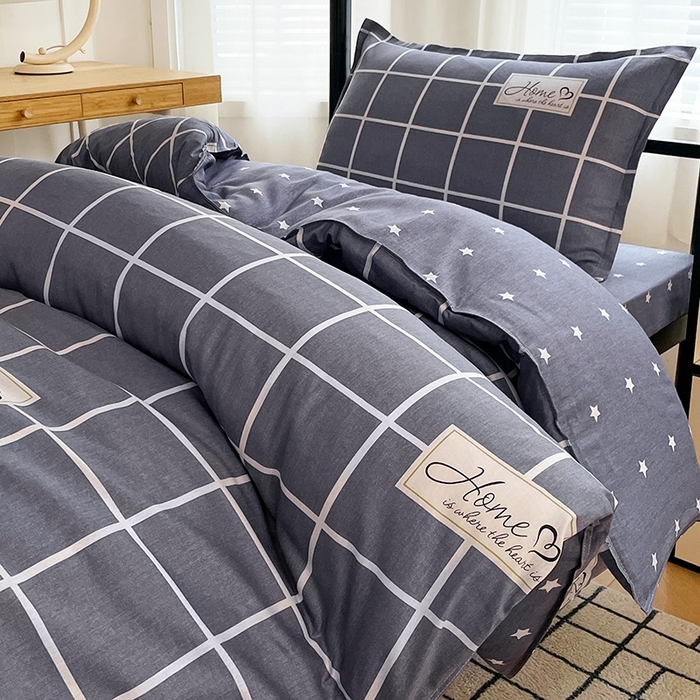 91家纺网 家纺一手货源 找家纺 （总）锦润 2025新款印花12868全棉学生宿舍三件套纯棉六件套