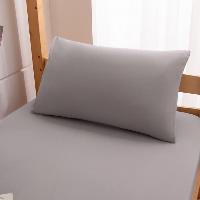 91家纺网 家纺一手货源 找家纺 暖季家纺2025新款无印风学生防水床笠 防水-魅影灰