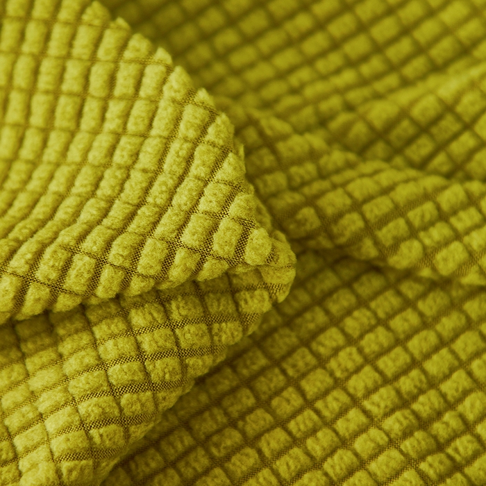 91家纺网 家纺一手货源 找家纺 逐日沙发套2025新款玉米绒沙发床套 翠绿黄