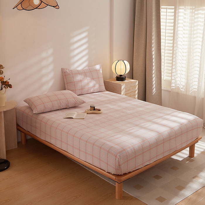 91家纺网 家纺一手货源 找家纺 DoDo 兜兜 2025新款全棉纯棉水洗棉大床床笠【可定做尺寸】 春野