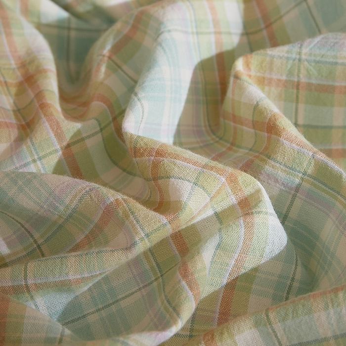 91家纺网 家纺一手货源 找家纺 DoDo 兜兜 2025新款全棉纯棉水洗棉学生床笠【可定做尺寸】 曼达-绿