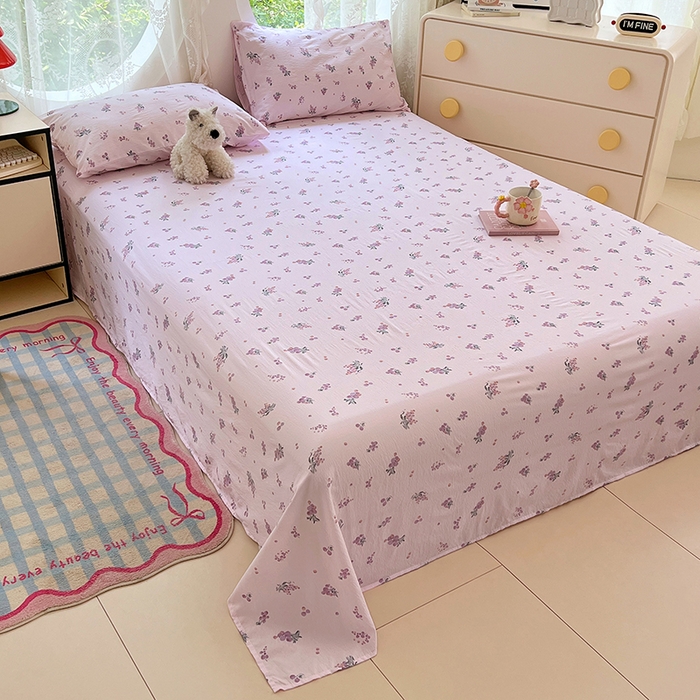 91家纺网 家纺一手货源 找家纺 （总）彩韵家纺 2025新款印花木m双层纱床单系列