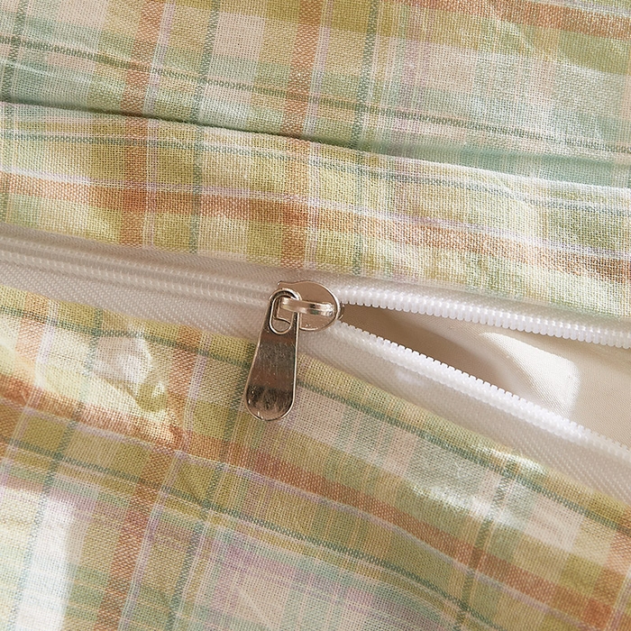 91家纺网 家纺一手货源 找家纺 DoDo 兜兜 2025新款全棉纯棉水洗棉系列单枕套【可定做尺寸】 曼达-绿