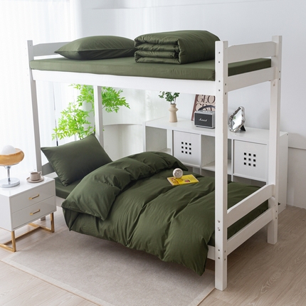 91家纺网 家纺一手货源 找家纺 （总）简冠家纺 2025新款13372全棉纯色学生三件套