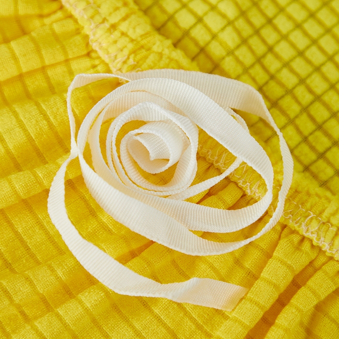 91家纺网 家纺一手货源 找家纺 逐日沙发套2025新款玉米绒沙发床套 柠檬黄