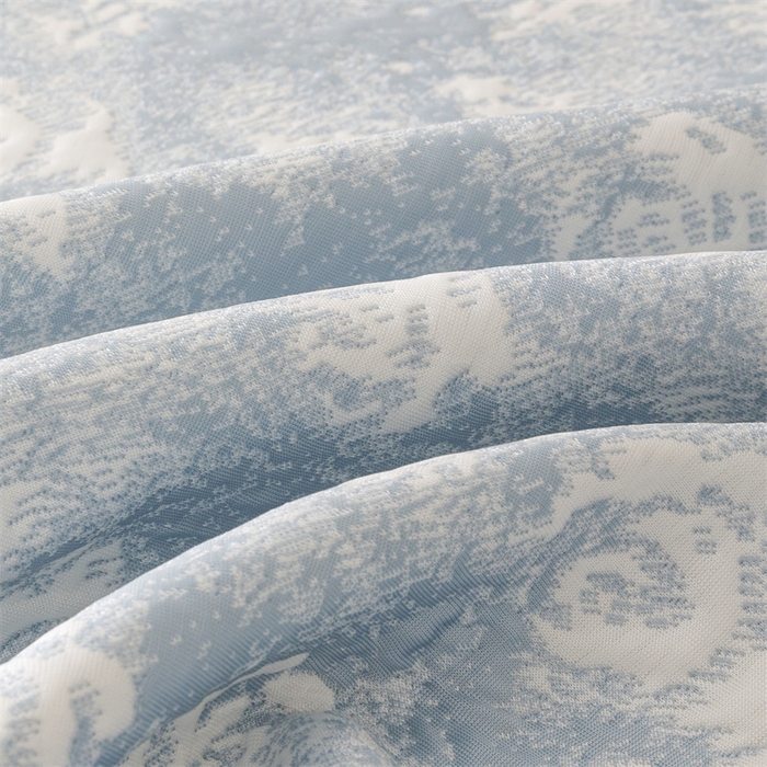 91家纺网 家纺一手货源 找家纺 好儿喜家纺 2025新款海洋丝凉感豆豆床裙凉席-巴黎玫瑰 巴黎玫瑰蓝