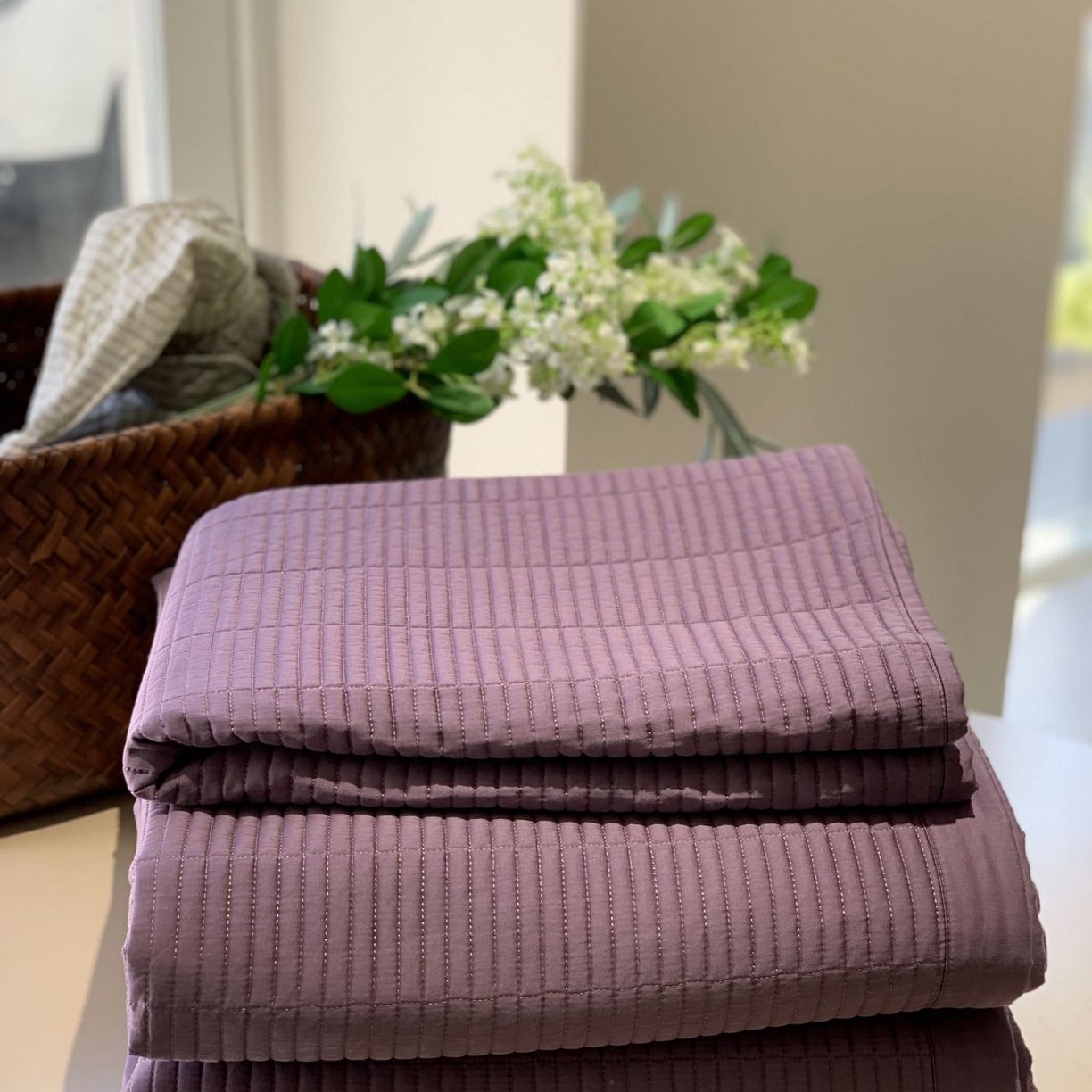 汇庭 2025新款赫本夏被夏凉被空调被床盖三件套系列 床盖-紫罗兰