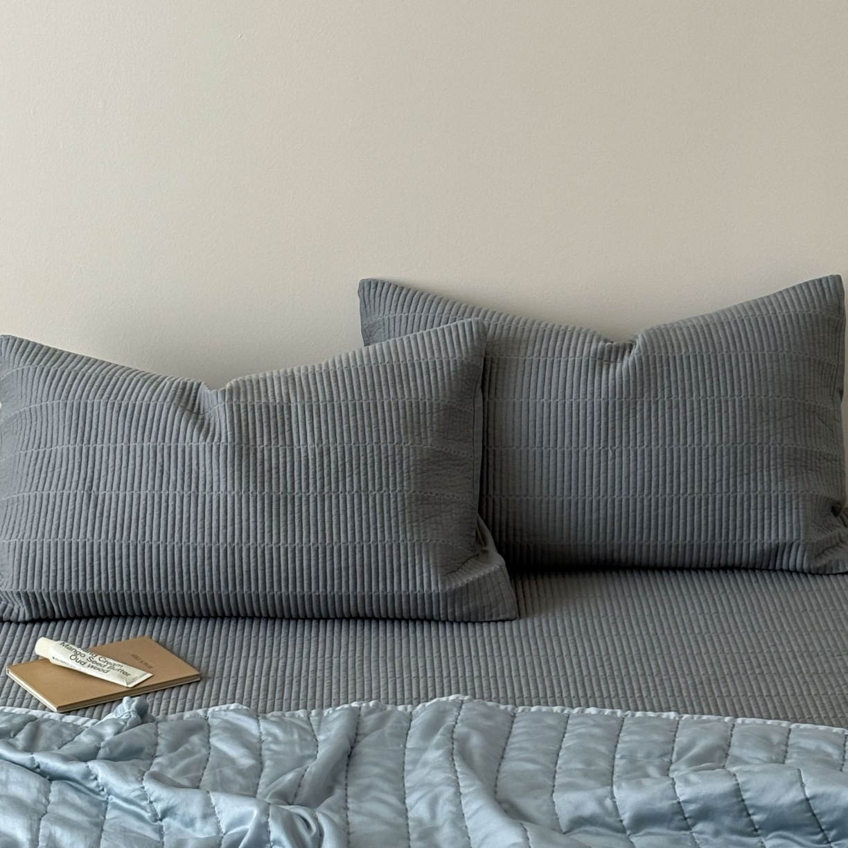 91家纺网 家纺一手货源 找家纺 汇庭 2025新款赫本夏被夏凉被空调被床盖三件套系列 夏被-幻想蓝