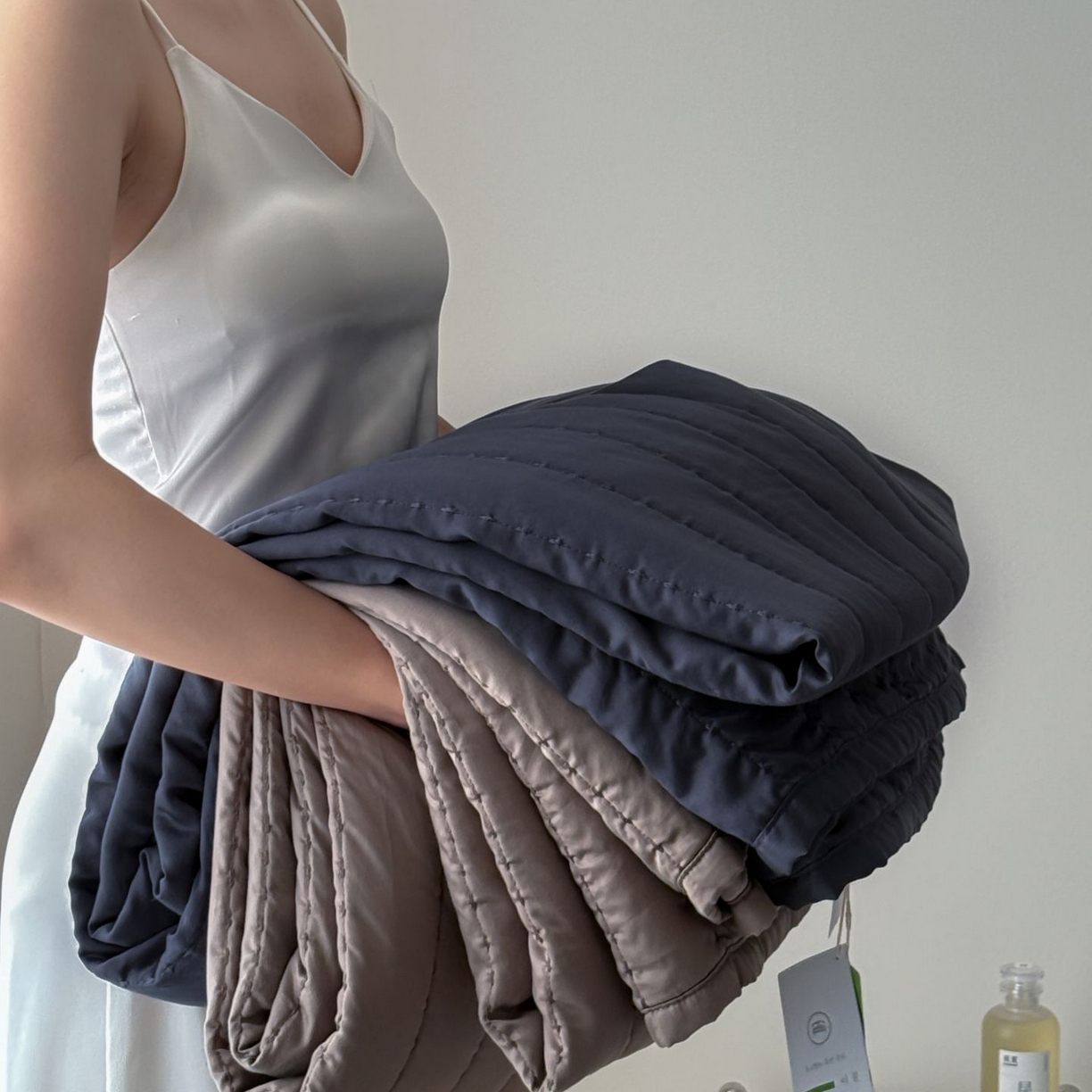 91家纺网 家纺一手货源 找家纺 汇庭 2025新款赫本夏被夏凉被空调被床盖三件套系列 组合图仅供参考