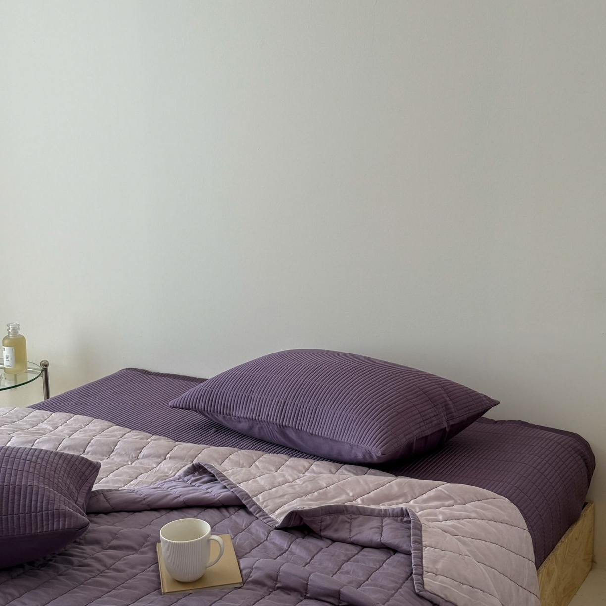 91家纺网 家纺一手货源 找家纺 汇庭 2025新款赫本夏被夏凉被空调被床盖三件套系列 夏被-星黛紫