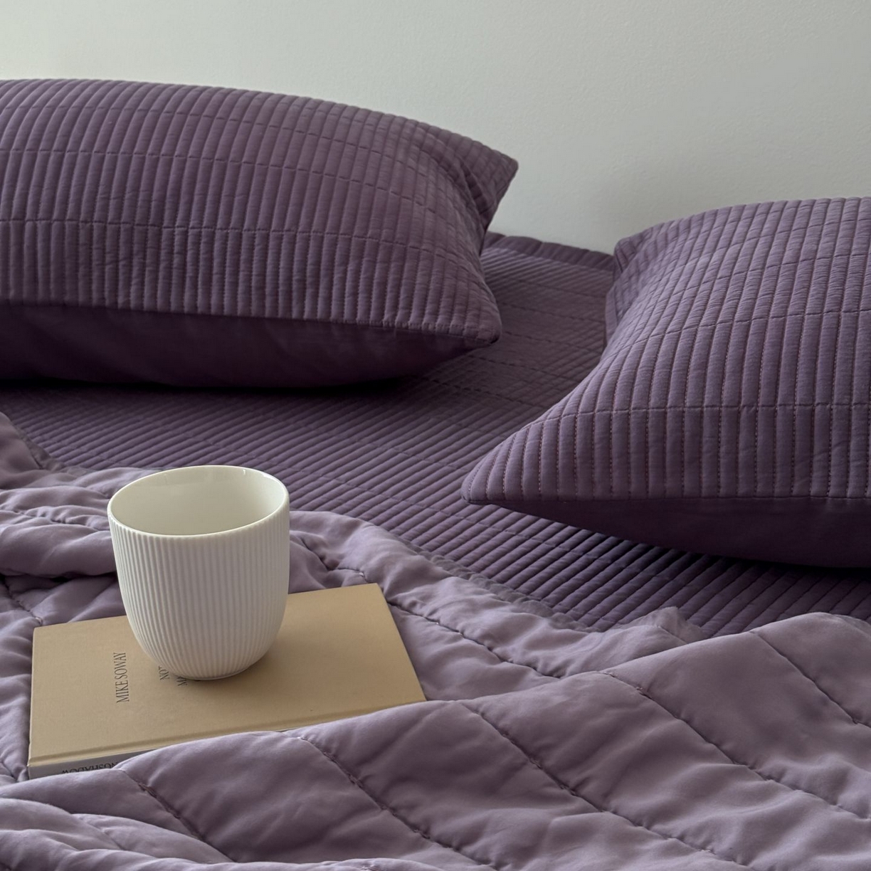 91家纺网 家纺一手货源 找家纺 汇庭 2025新款赫本夏被夏凉被空调被床盖三件套系列 夏被-星黛紫