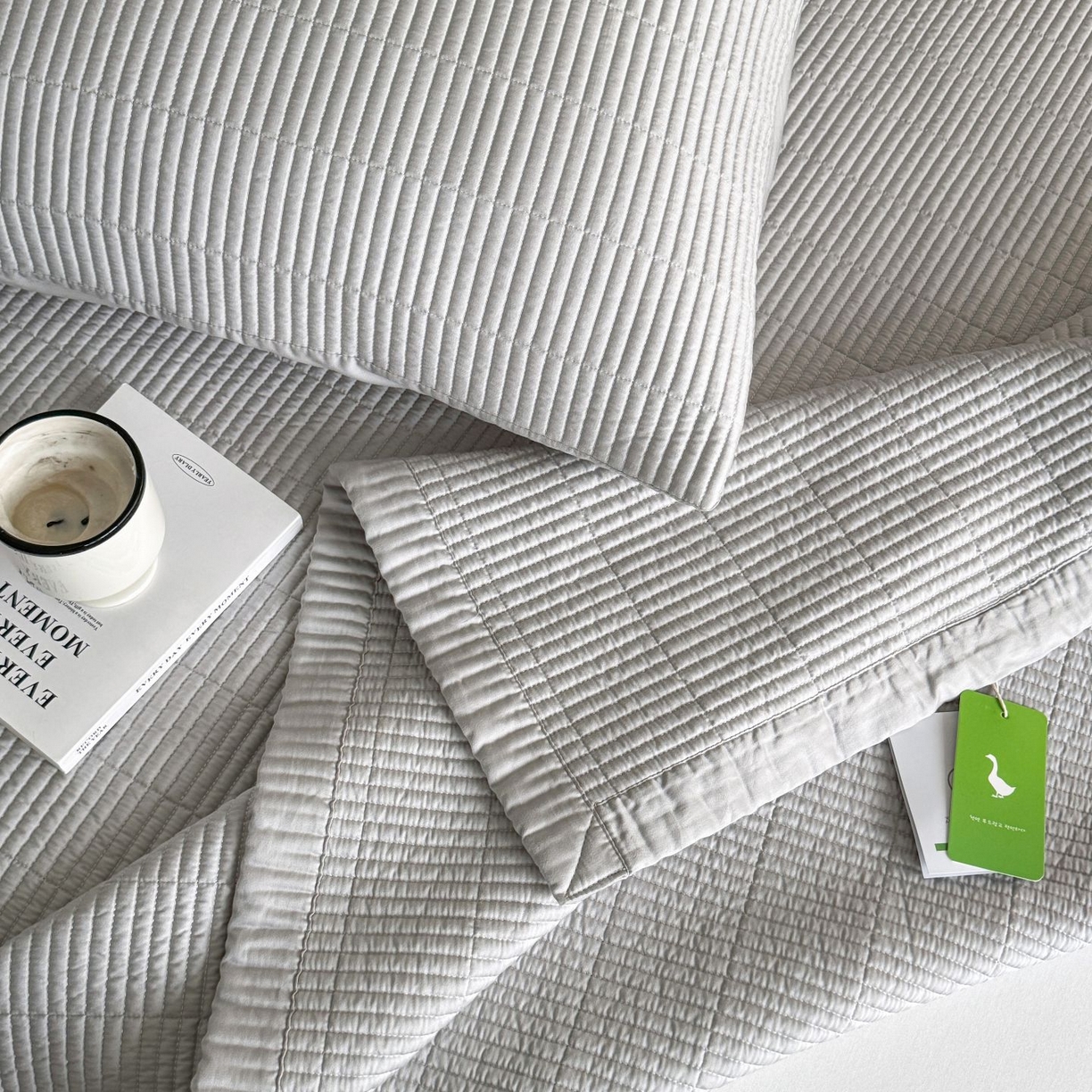 91家纺网 家纺一手货源 找家纺 汇庭 2025新款赫本夏被夏凉被空调被床盖三件套系列 床盖-太空灰