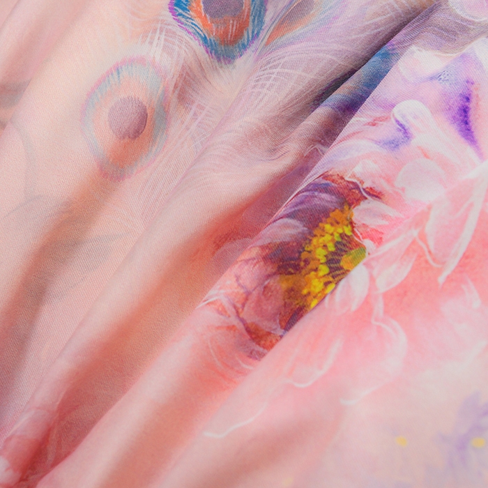 91家纺网 家纺一手货源 找家纺 家之硕家纺 2025春夏新款床裙款四件套繁花似锦系列 苍穹雀语