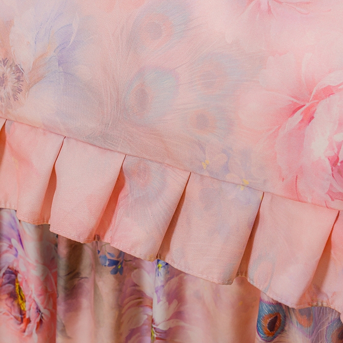 91家纺网 家纺一手货源 找家纺 家之硕家纺 2025春夏新款床裙款四件套繁花似锦系列 苍穹雀语