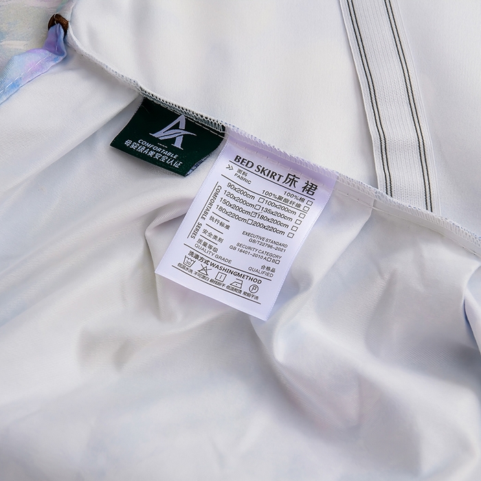 91家纺网 家纺一手货源 找家纺 家之硕家纺 2025春夏新款床裙款四件套繁花似锦系列 花香四溢