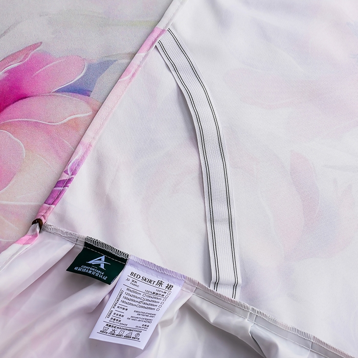 91家纺网 家纺一手货源 找家纺 家之硕家纺 2025春夏新款床裙款四件套繁花似锦系列 陌上花开