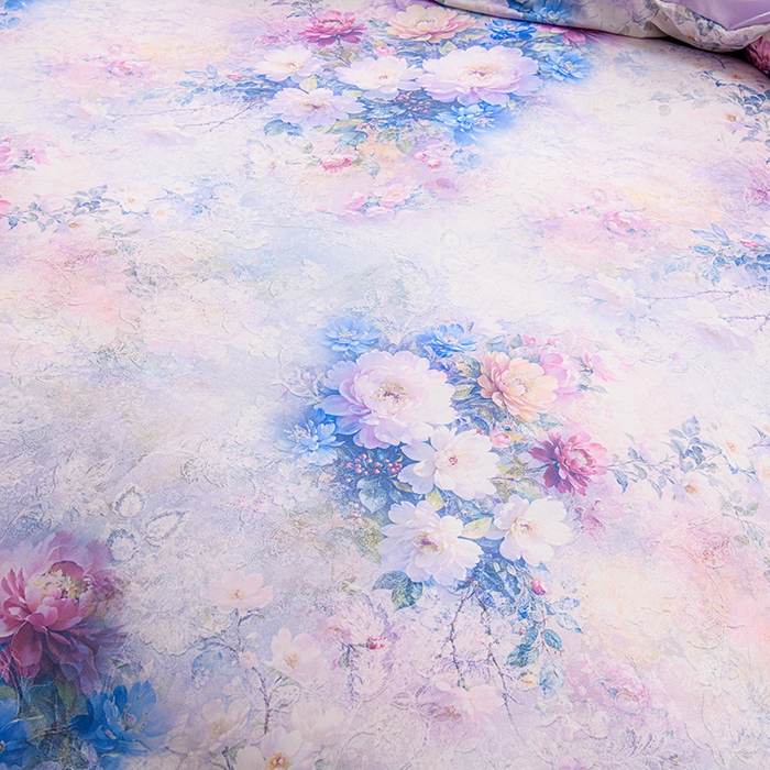 91家纺网 家纺一手货源 找家纺 家之硕家纺 2025春夏新款床裙款四件套繁花似锦系列 迷香