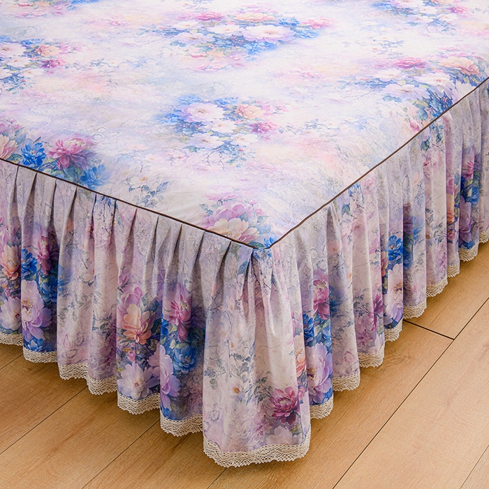 91家纺网 家纺一手货源 找家纺 家之硕家纺 2025春夏新款床裙款四件套繁花似锦系列 迷香