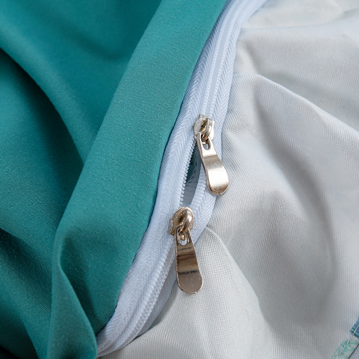 91家纺网 家纺一手货源 找家纺 家之硕家纺 2025春夏新款床裙款四件套繁花似锦系列 叶间芳华