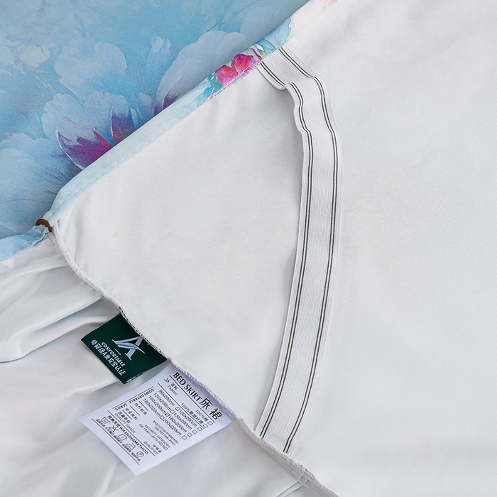 91家纺网 家纺一手货源 找家纺 （总）家之硕家纺 2025春夏新款床裙繁花似锦系列单床裙床裙单件