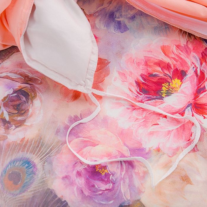 91家纺网 家纺一手货源 找家纺 家之硕家纺 2025春夏新款床裙繁花似锦系列单床裙床裙单件 苍穹雀语