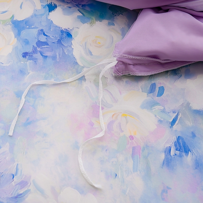 91家纺网 家纺一手货源 找家纺 家之硕家纺 2025春夏新款床裙繁花似锦系列单床裙床裙单件 花香四溢